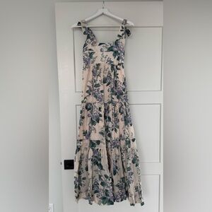 Zimmermann Cassia Floral Print Tie Shoulder Sundress